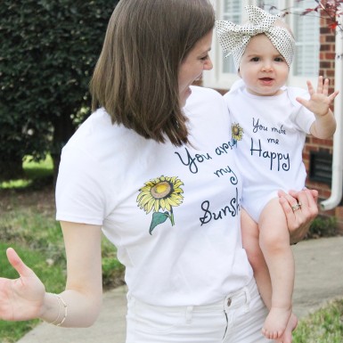 Anne Bebek Kombin ( Anne tişört, çocuk tişört veya bebek zıbın tercihli )