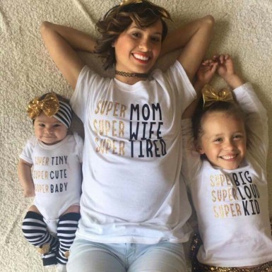 Super Mom Aile Tişörtleri