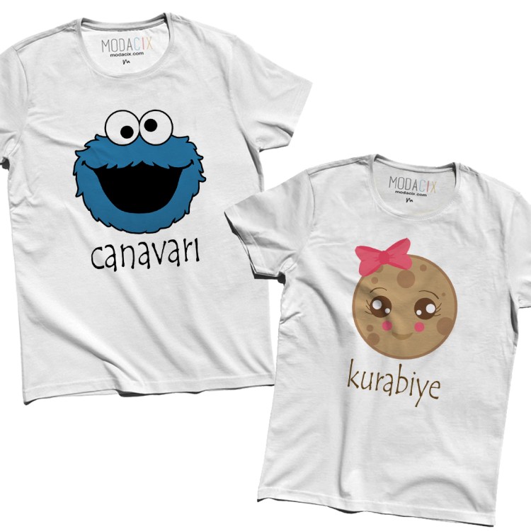 Kurabiye Canavarı Tişört Kombini