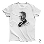 Atatürk Baskılı İmzalı Tişört  ( 3 farklı model )