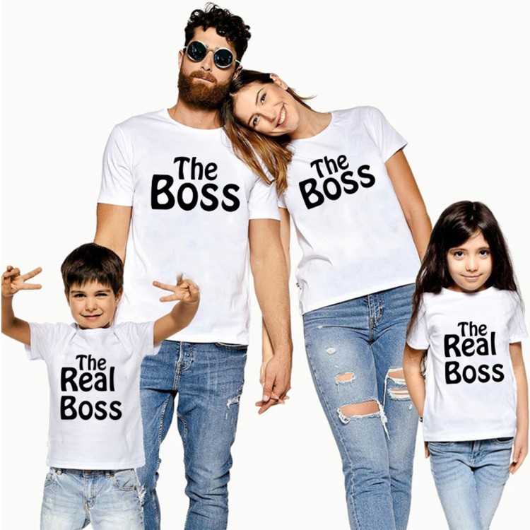 The Boss The Real Boss 4 lü Aile Tişörtü