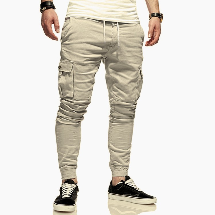Slimfit Jogger Kargo - Gabardin, Beli ve Paçası Lastikli
