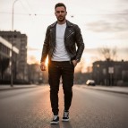 Slimfit Gabardin Jogger - Bel ve Paça Lastikli, Likralı, Siyah-4