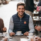 Premium Kalite Slimfit Lacivert Renk Spor Şık Erkek Şişme Yelek-2