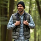 Erkek Haki Şişme Kolsuz Yelek-3