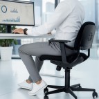 Jogger Pantolon - Gri Erkek Yürüyüş Pantolonu - Beli Lastikli Likralı Kumaş-5