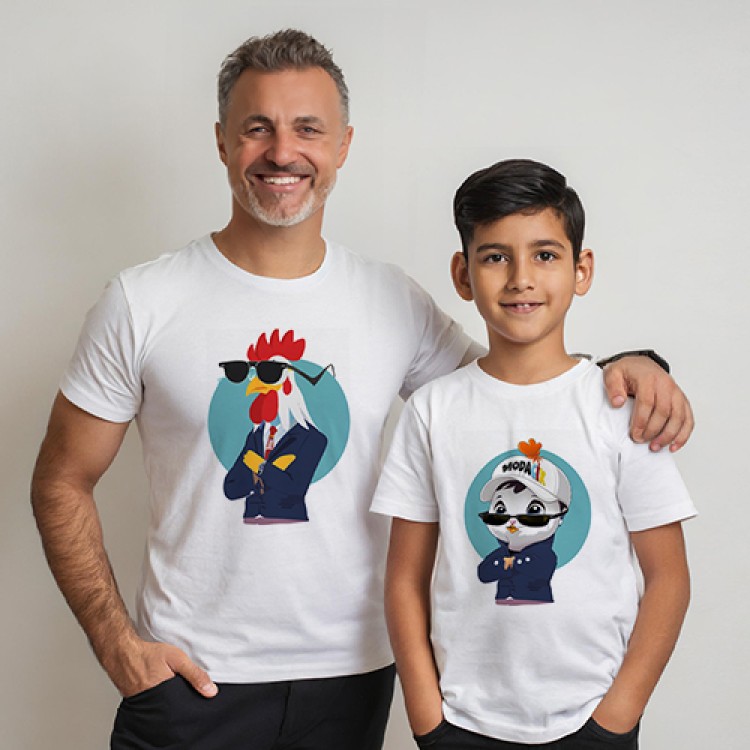 Civciv Horoz Baba Çocuk Tişört