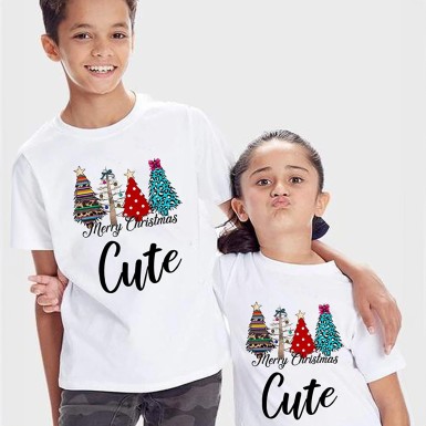 Çocuk İçin Yılbaşı Kıyafeti Merry Christmas Tişört