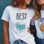 Sevimli Best Friends Tişört - Sevimli Süt Kurabiye