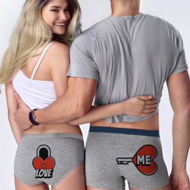 Hediyelik Love Me Sevgili İç Giyim Kombini