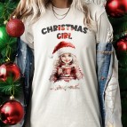 Bayan Yılbaşı Kıyafeti Christmas Girl Tişört