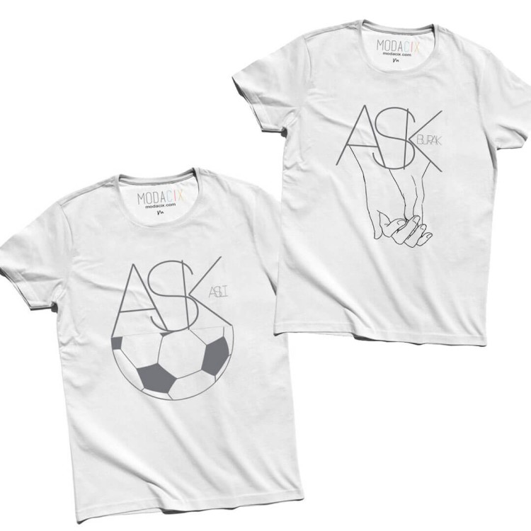 Kişiye Özel İsim Baskılı Futbol Aşk